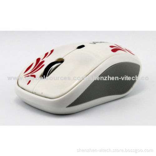 Wireless New Style 2.4GHz RF Mini Receiver Office Business Mouse, Sized 95*60*36mm